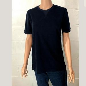 American Apparel T-Shirt French Terry XS Navy Blue